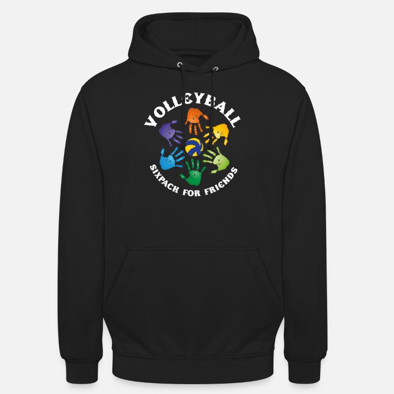 VolleyBall (édition Sixpack) - Sweat-shirt à capuche unisexe - noir