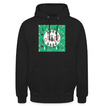 Christmas Christmas - Unisex Hoodie - black - Front - Alina (178cm) & Michal (187cm)