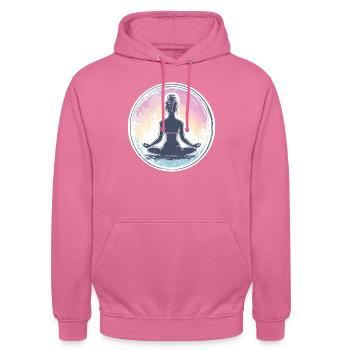 Yoga Love Pastell - Unisex Hoodie - Pink - Vorne - Alina (178cm) & Michal (187cm)