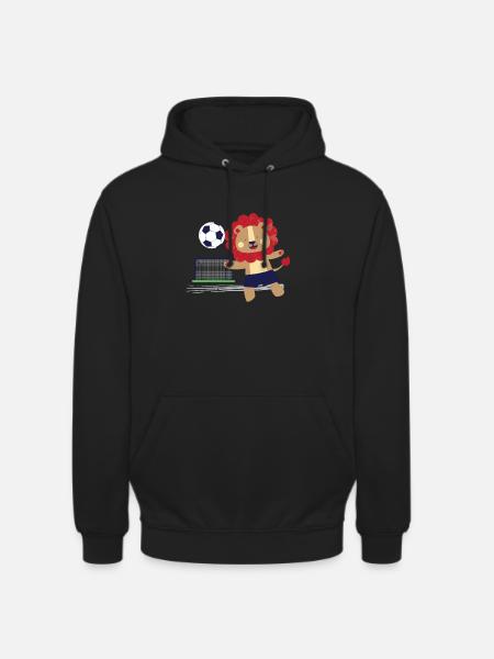 T-shirt Lion Football - Unisex Hoodie - black
