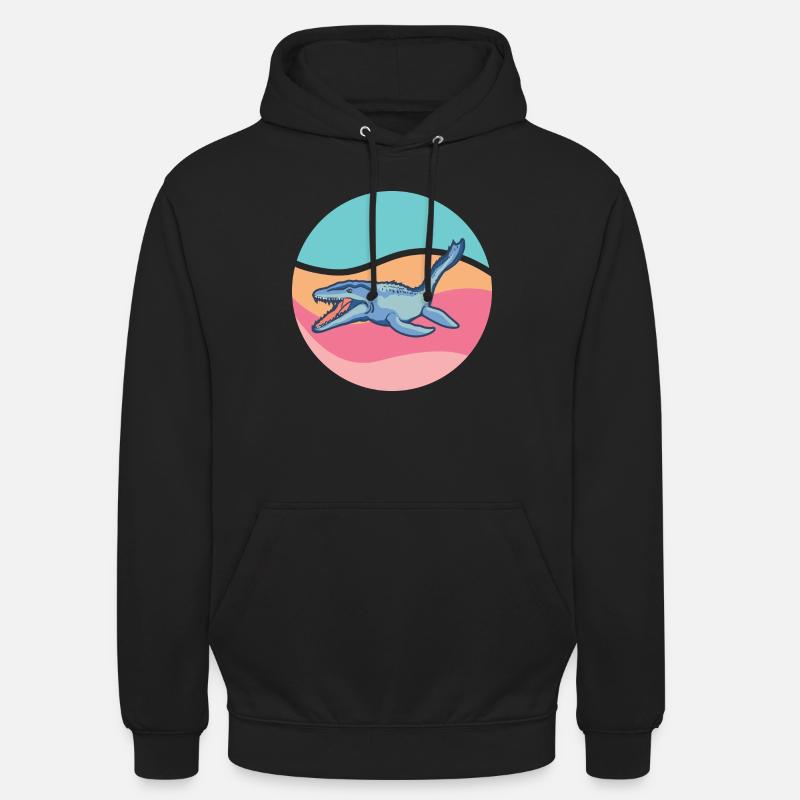 Tylosaurus Dinosaurier Raubtier des Meeres - Unisex Hoodie - Schwarz