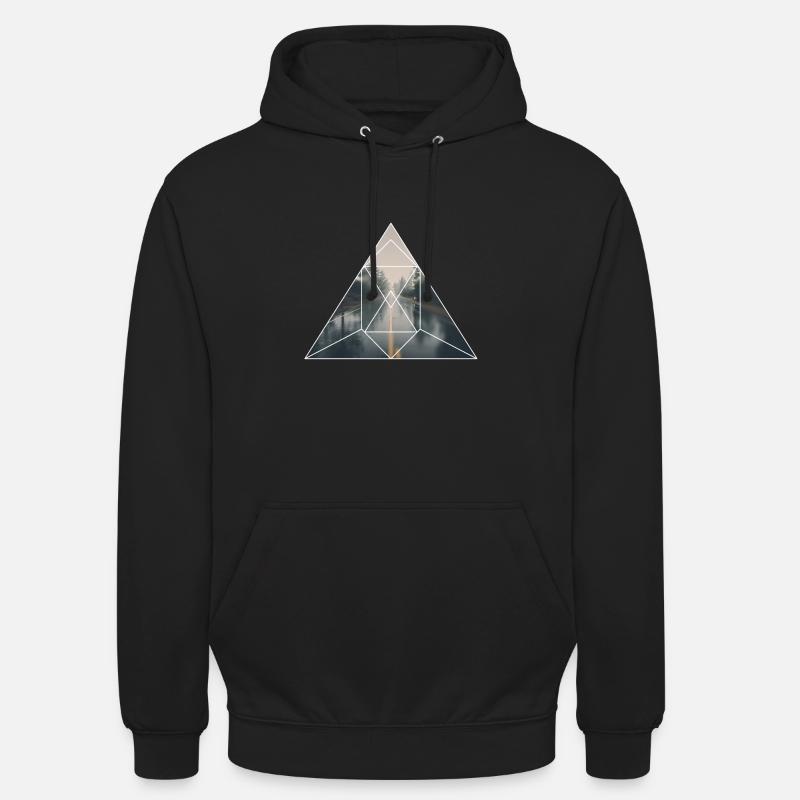 Graphique Nature moderne - Sweat-shirt à capuche unisexe - noir