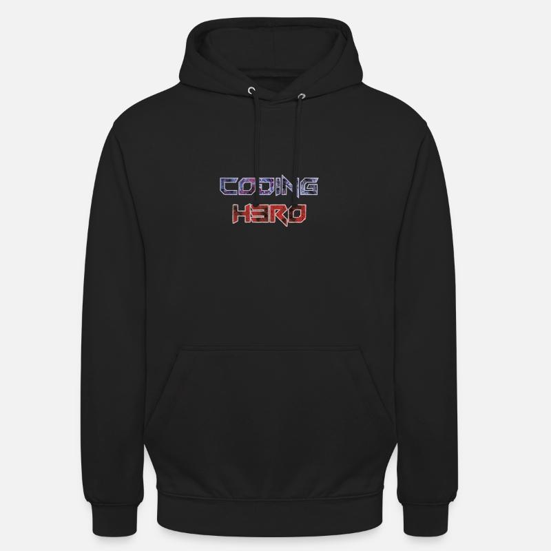 Coding Hero - programming hero - Unisex Hoodie - black