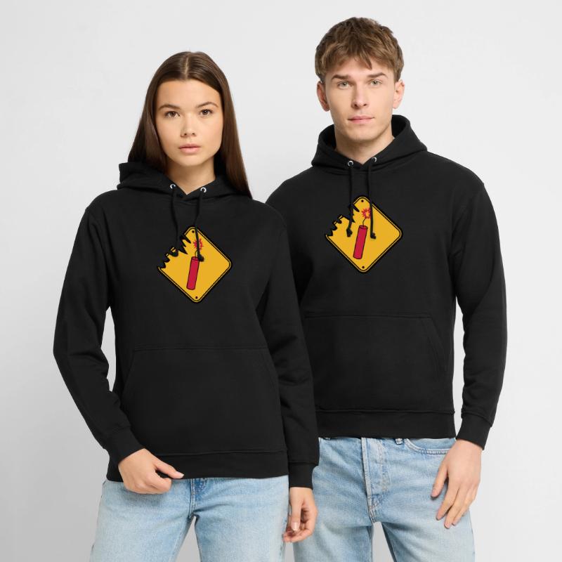shield caution danger danger caution stan Unisex Hoodie