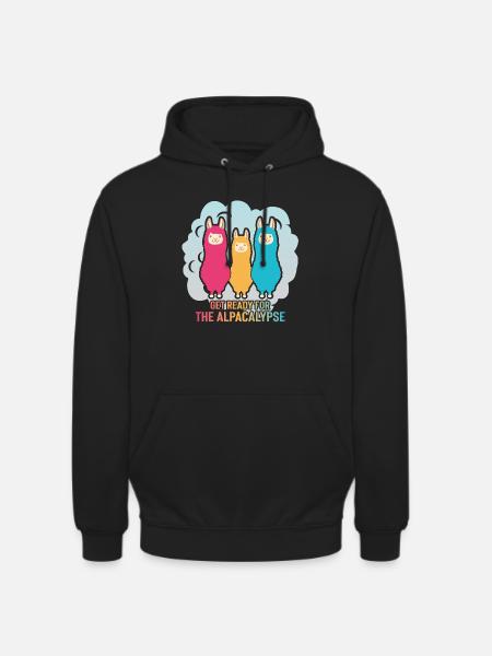 Alpacalypse Alpaka Apokalypse - Unisex Hoodie - Schwarz