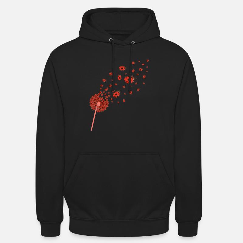 Ladybug Pusteflower Gift Idea Ladybug - Unisex Hoodie - black