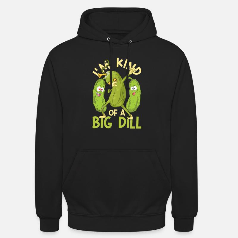 Funny Vegetable Gift Dabbing Cucumber - Unisex Hoodie - black