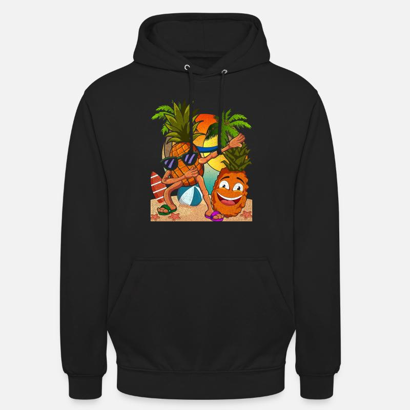 Summer Fruit Tropical Fruit Pineapple - Unisex Hoodie - black