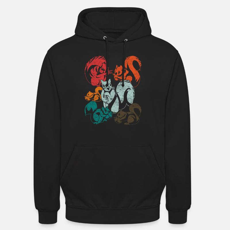 Eichhörnchen - Unisex Hoodie - Schwarz