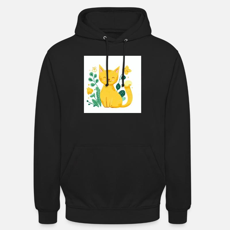 Mrrreee est HEUREUSE - Sweat-shirt à capuche unisexe - noir