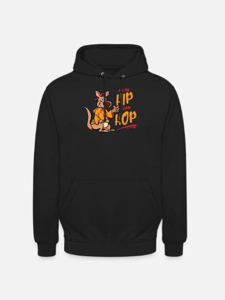 Hip Hop Kangaroo - Unisex Hoodie - black
