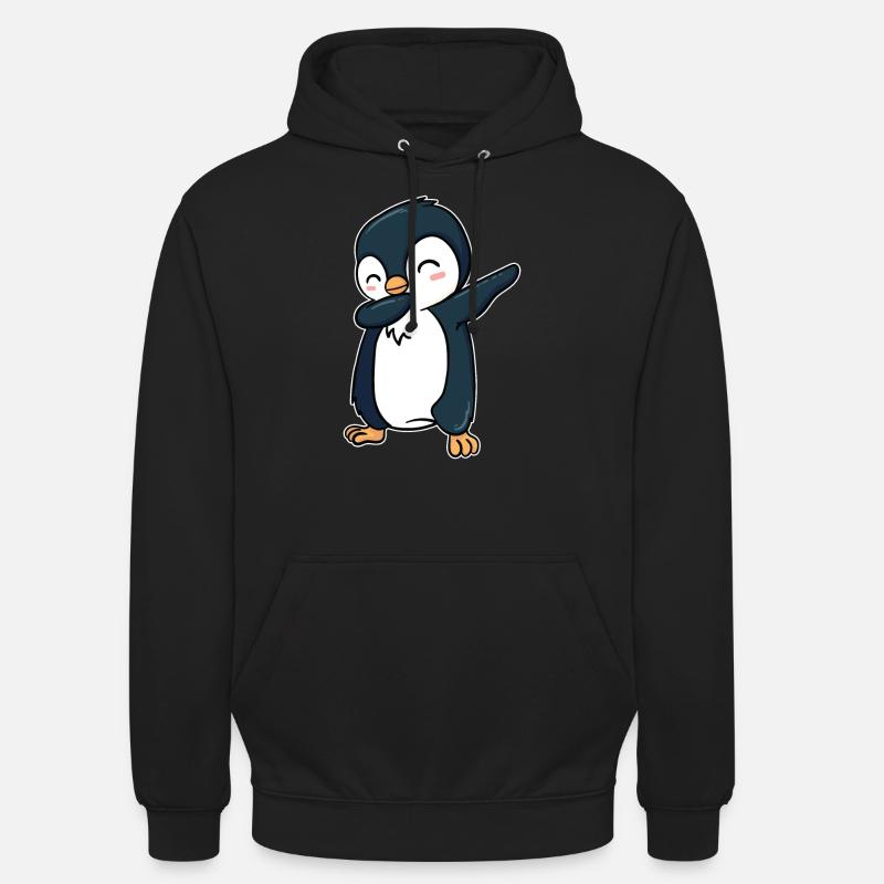 Dabbing Pinguin - Unisex Hoodie - Schwarz