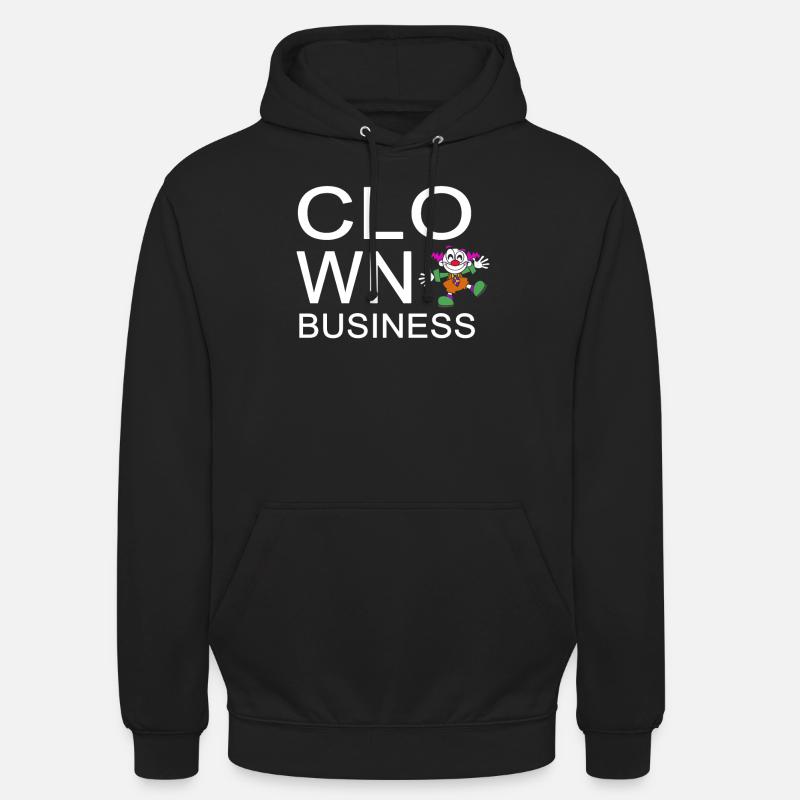 Clown - Sweat-shirt à capuche unisexe - noir