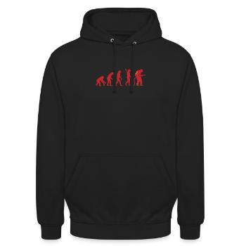 EVOLUTION FIREFIGHTER FIREFIGHTER FIREFIGHTER - Unisex Hoodie - black - Front - Alina (178cm) & Michal (187cm)