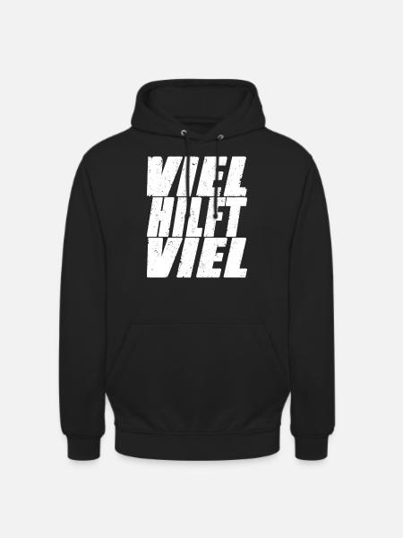 A lot helps - Unisex Hoodie - black