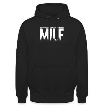Förster Holzfäller Forstwirt - Unisex Hoodie - Schwarz - Vorne - Alina (178cm) & Michal (187cm)