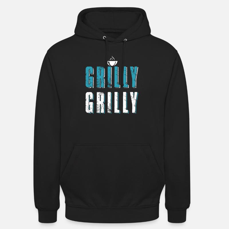 Funny BBQ Grill - Sweat-shirt à capuche unisexe - noir
