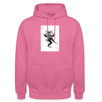 Joker Pokerface Casino - Unisex Hoodie - Pink - Vorne - Alina (178cm) & Michal (187cm)