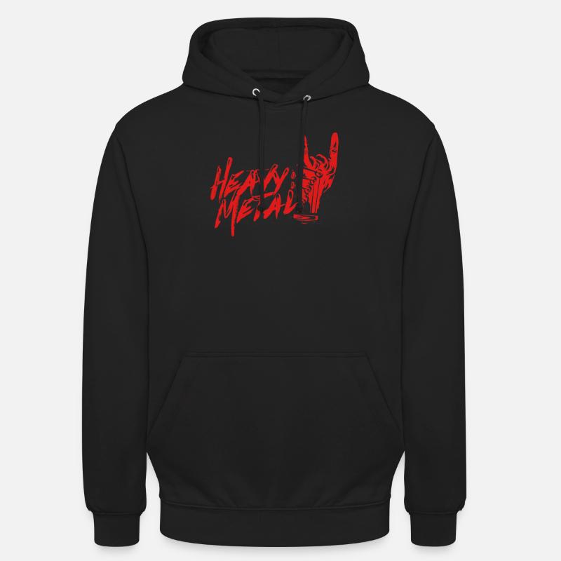 Heavy Metal - Felpa con cappuccio unisex - nero