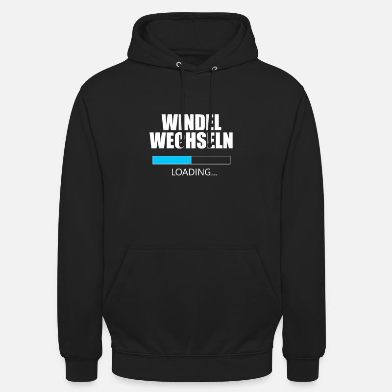 Changer les couches - Sweat-shirt à capuche unisexe - noir