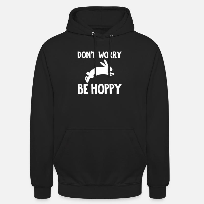 Lapin lapin dit - Sweat-shirt à capuche unisexe - noir