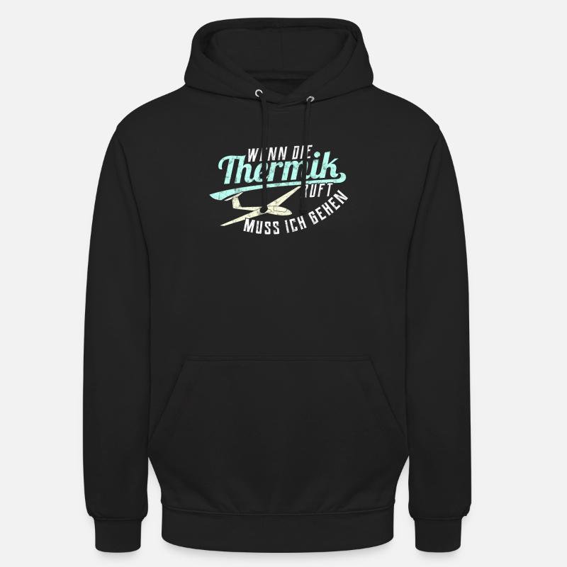Glider glider glider gift - Unisex Hoodie - black