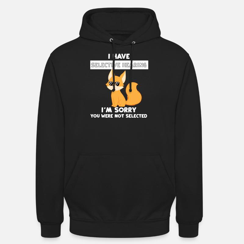 Fox - Vixen - Fox lovers - Sarcasm - Unisex Hoodie - black