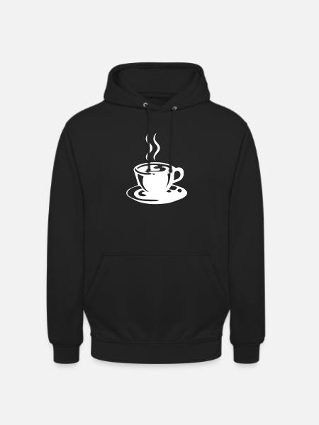 Kaffee - Unisex Hoodie - Schwarz