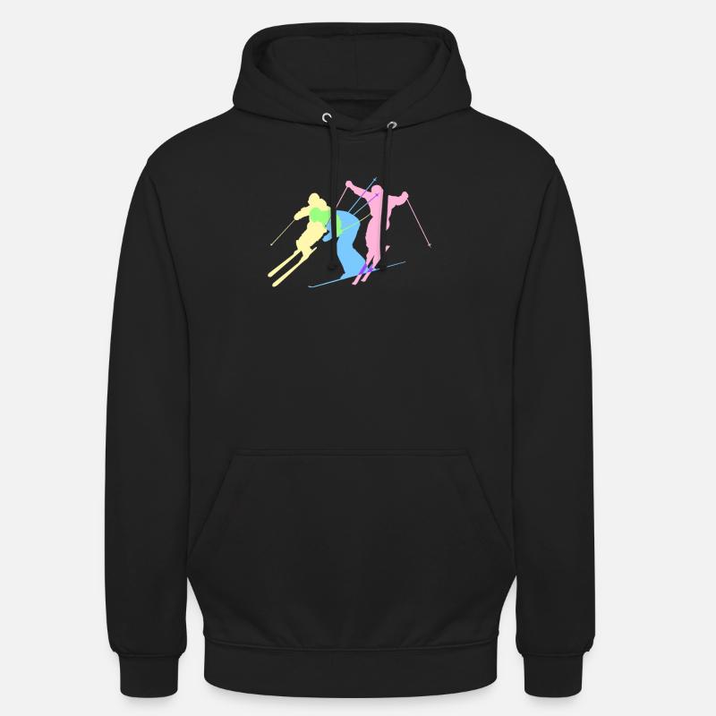 ski - Sweat-shirt à capuche unisexe - noir