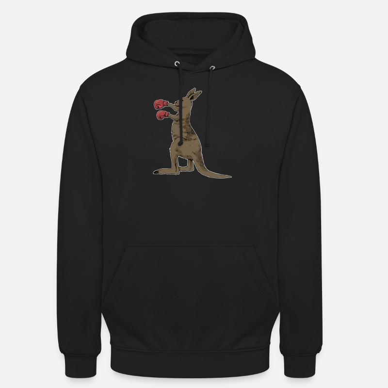 Kangourou boxe - Sweat-shirt à capuche unisexe - noir