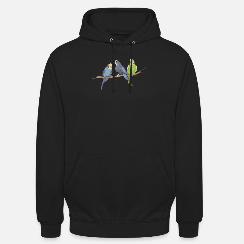 oiseaux - Sweat-shirt à capuche unisexe - noir