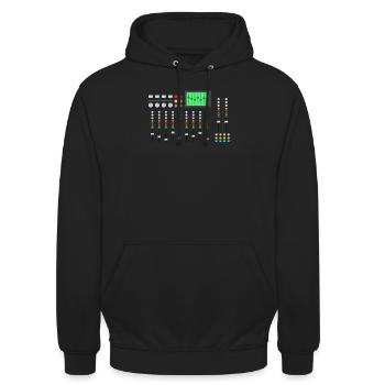 sound engineer - Unisex Hoodie - black - Front - Alina (178cm) & Michal (187cm)