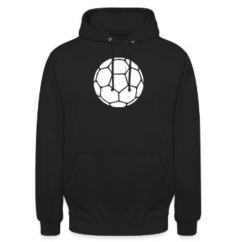 Handball - Unisex Hoodie - Schwarz - Vorne - Alina (178cm) & Michal (187cm)