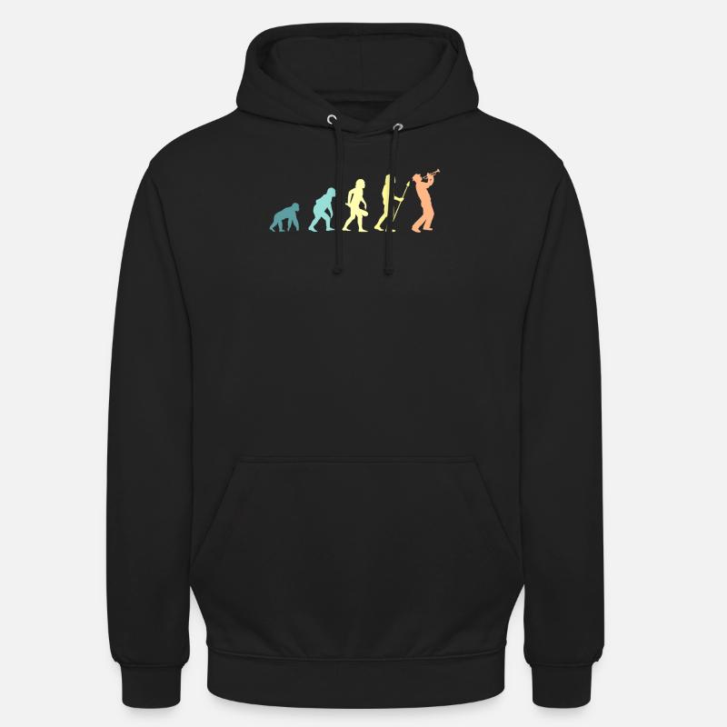 Trompette évolution trompette - Sweat-shirt à capuche unisexe - noir