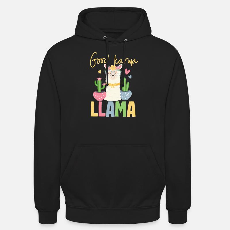 Karma Lama - Sweat-shirt à capuche unisexe - noir