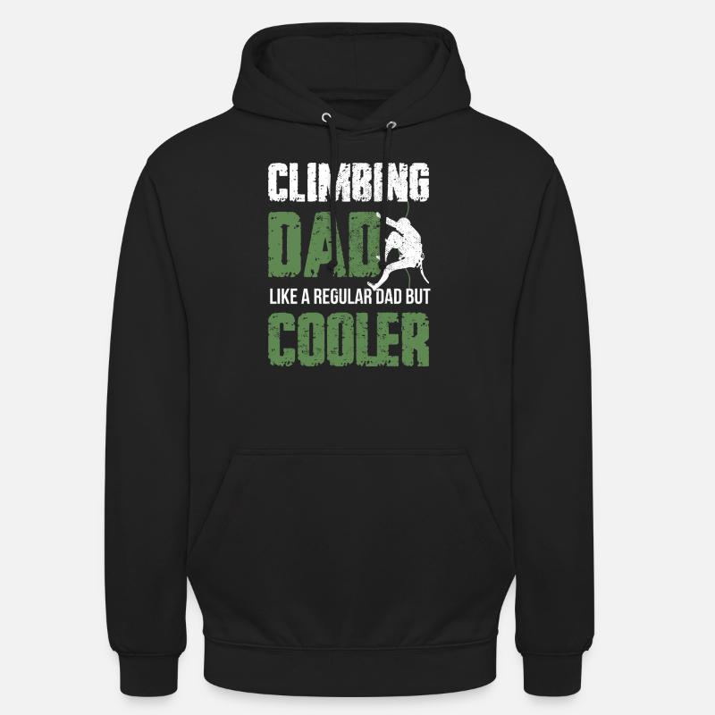 Grimpe papa Bouldern Climbing Papa - Sweat-shirt à capuche unisexe - noir