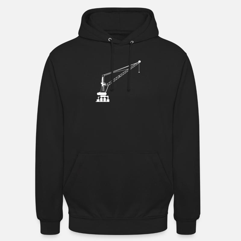 Grutier - Sweat-shirt à capuche unisexe - noir