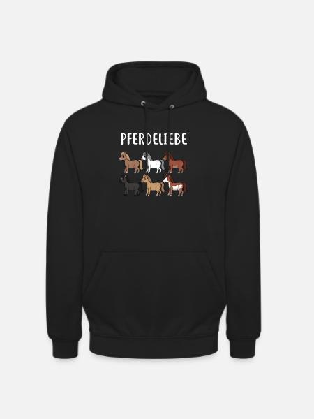HORSESPACKPFERDELIEBE - Unisex Hoodie - Schwarz