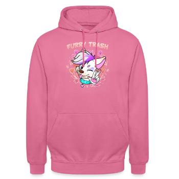 Furry Trash I Furries Convention I Anime Cosplay - Unisex Hoodie - Pink - Vorne - Alina (178cm) & Michal (187cm)