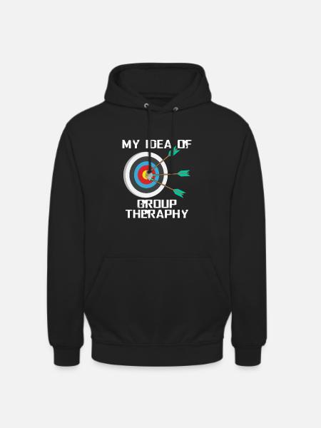 Archery therapy - Unisex Hoodie - black