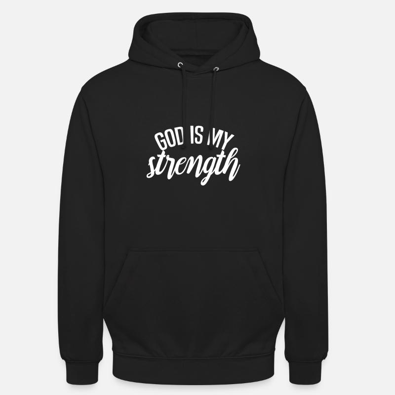Dieu est mon don chrétien chrétien strict - Sweat-shirt à capuche unisexe - noir