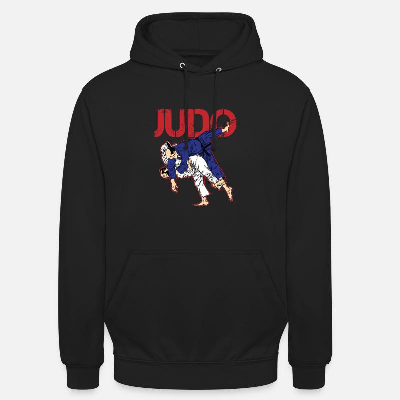 judo - Sweat-shirt à capuche unisexe - noir