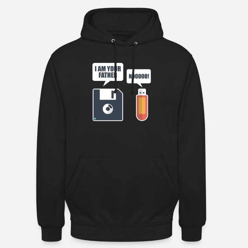 USB floppy disk - Unisex Hoodie - black