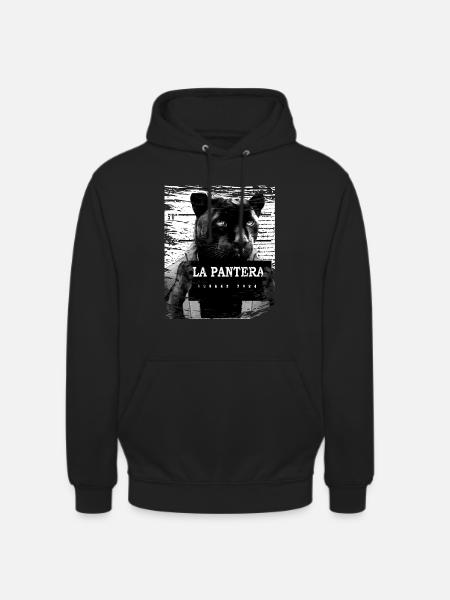 Animal Print Schwarzer Panther - Unisex Hoodie - Schwarz