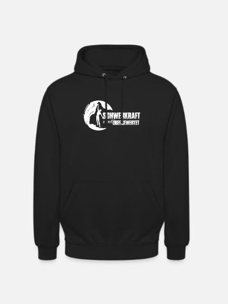 Klettern Schwerkraft überbewertet Geschenk - Unisex Hoodie - Schwarz
