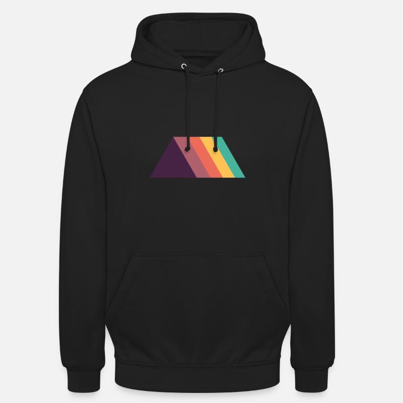 Triangles de formes géométriques - Sweat-shirt à capuche unisexe - noir