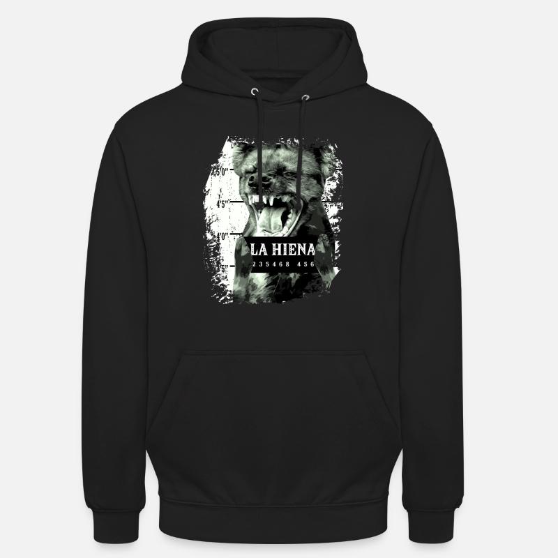 Hyäne - Unisex Hoodie - Schwarz