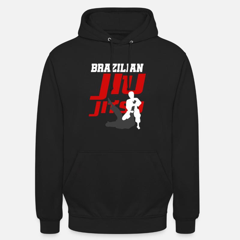 BJJ Jiu Jitsu brésilien - Sweat-shirt à capuche unisexe - noir