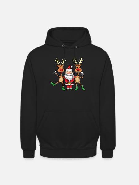 Santa Claus Santa Rendansgåva - Luvtröja unisex - svart