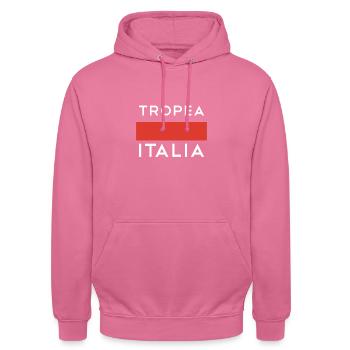 Traditionelles Tropea Souvenir  - Unisex Hoodie - Pink - Vorne - Alina (178cm) & Michal (187cm)